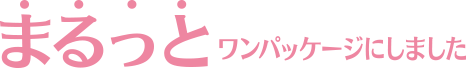 まるっとワンパッケージにしました
